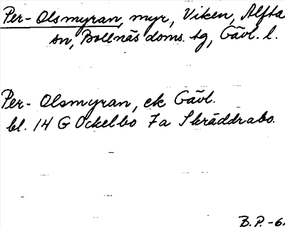 Bild på arkivkortet för arkivposten Per-Olsmyran