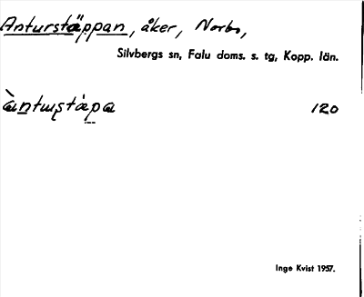 Bild på arkivkortet för arkivposten Anturstäppan