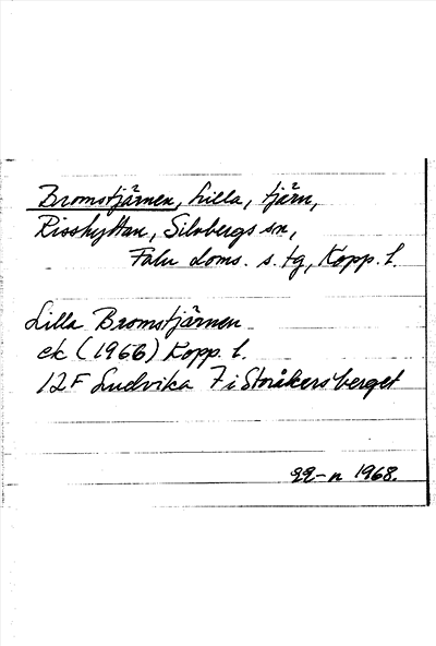 Bild på arkivkortet för arkivposten Bromstjärnen, Lilla