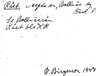 Bild på arkivkortet för arkivposten Rået