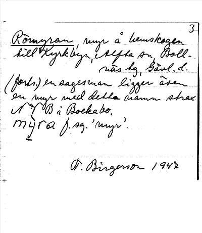 Bild på arkivkortet för arkivposten Römyran