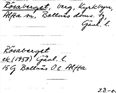 Bild på arkivkortet för arkivposten Rösaberget