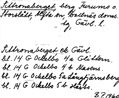 Bild på arkivkortet för arkivposten Sittronaberget