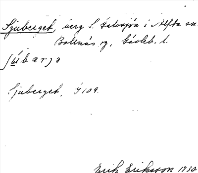 Bild på arkivkortet för arkivposten Sjuberget