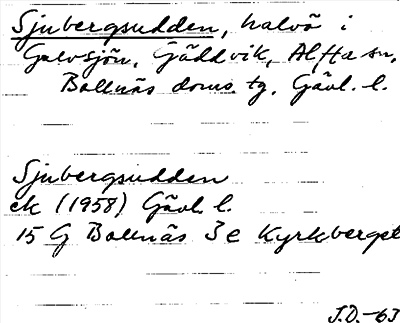 Bild på arkivkortet för arkivposten Sjubergsudden