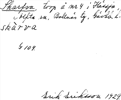 Bild på arkivkortet för arkivposten Skarfva