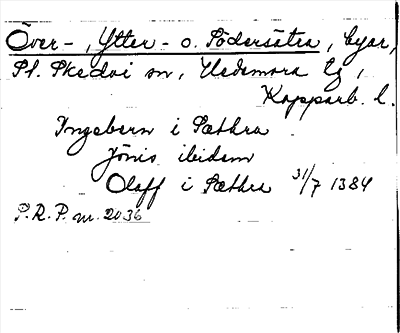 Bild på arkivkortet för arkivposten Över-, Ytter- o. Södersätra