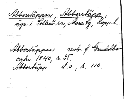 Bild på arkivkortet för arkivposten Abborrtäppan, Abborrtäpp