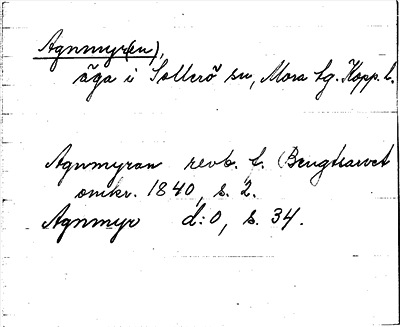Bild på arkivkortet för arkivposten Agnmyr(en)
