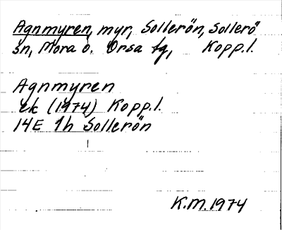 Bild på arkivkortet för arkivposten Agnmyren