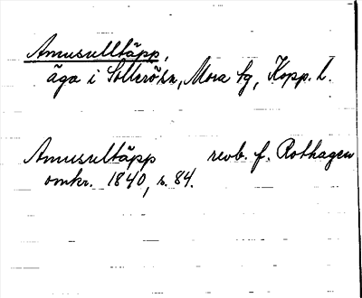 Bild på arkivkortet för arkivposten Amusulltäpp