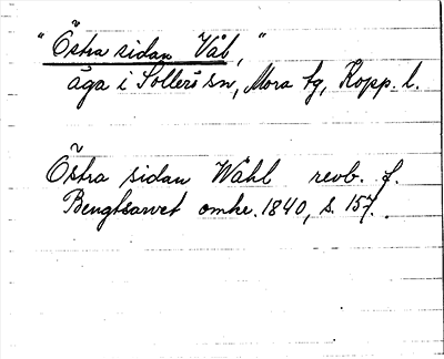 Bild på arkivkortet för arkivposten »Östra sidan Vål»