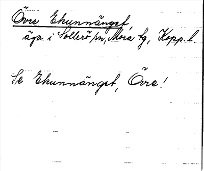 Bild på arkivkortet för arkivposten Övre Ekunnänget