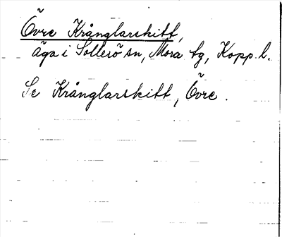 Bild på arkivkortet för arkivposten Övre Krånglarskitt