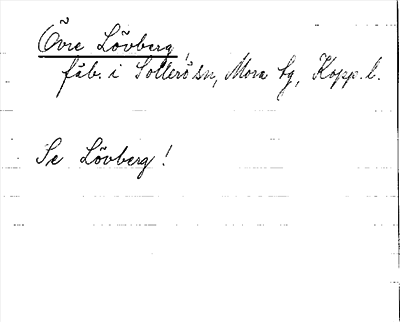 Bild på arkivkortet för arkivposten Övre Lövberg