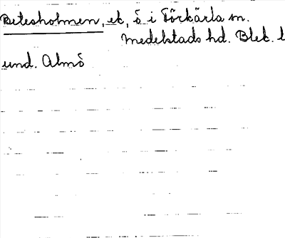 Bild på arkivkortet för arkivposten Betesholmen