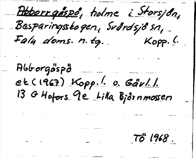Bild på arkivkortet för arkivposten Abborrgäspö
