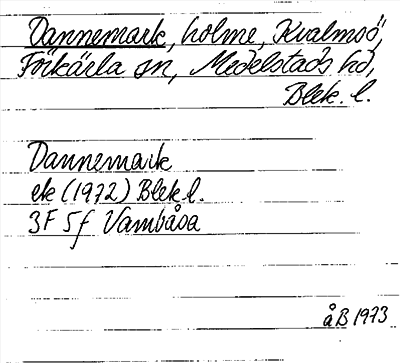 Bild på arkivkortet för arkivposten Dannemark