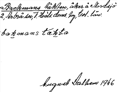 Bild på arkivkortet för arkivposten Backmans täkten
