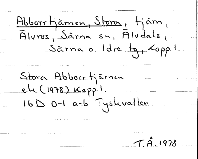 Bild på arkivkortet för arkivposten Abborrtjärnen, Stora