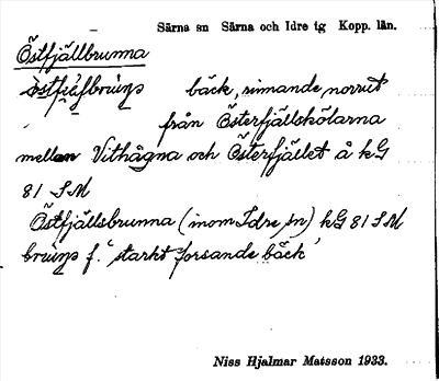 Bild på arkivkortet för arkivposten Östfjällbrunna