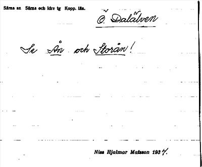 Bild på arkivkortet för arkivposten Östra Dalälven, se Ån och Storån