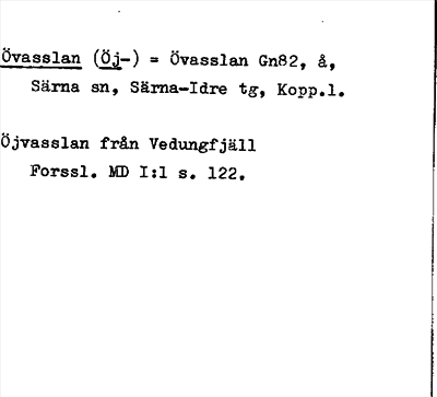 Bild på arkivkortet för arkivposten Övasslan (Öjvasslan)