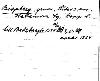 Bild på arkivkortet för arkivposten Bispberg