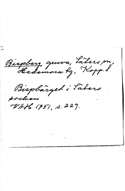 Bild på arkivkortet för arkivposten Bispberg