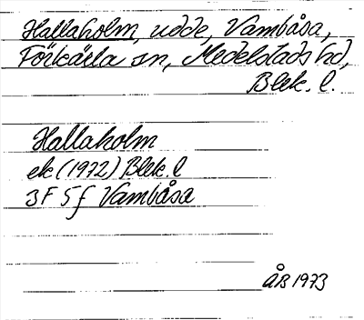 Bild på arkivkortet för arkivposten Hallaholm