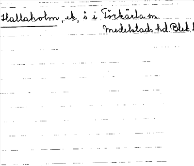 Bild på arkivkortet för arkivposten Hallaholm