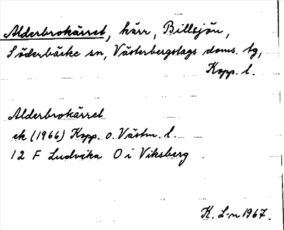 Bild på arkivkortet för arkivposten Alderbrokärret