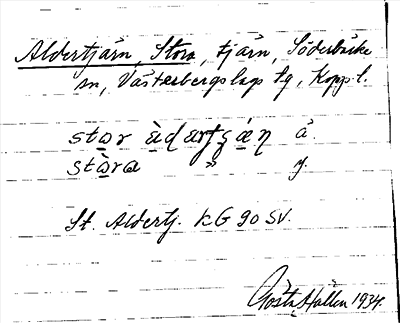 Bild på arkivkortet för arkivposten Aldertjärn, Stora