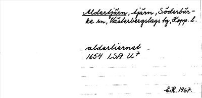Bild på arkivkortet för arkivposten Aldertjärn