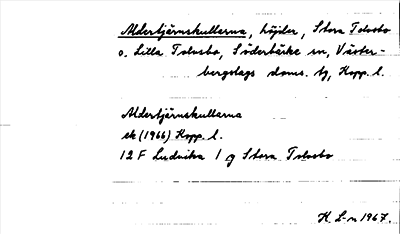 Bild på arkivkortet för arkivposten Aldertjärnskullerna