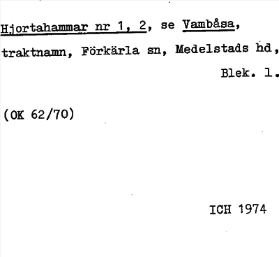 Bild på arkivkortet för arkivposten Hjorthammar