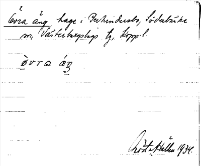 Bild på arkivkortet för arkivposten Övra äng