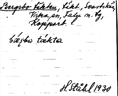 Bild på arkivkortet för arkivposten Bergsbo täkten