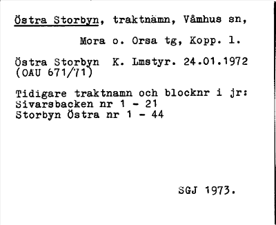 Bild på arkivkortet för arkivposten Östra Storbyn