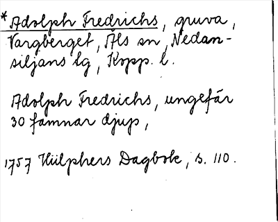Bild på arkivkortet för arkivposten *Adolph Fredrichs