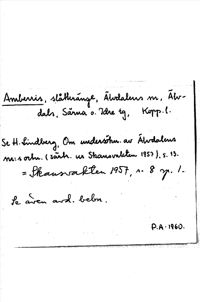Bild på arkivkortet för arkivposten Amberris