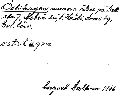 Bild på arkivkortet för arkivposten Östihagen