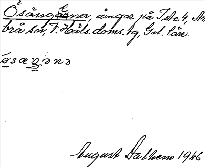 Bild på arkivkortet för arkivposten Ösängena