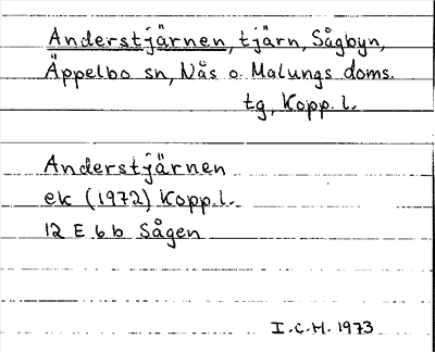 Bild på arkivkortet för arkivposten Anderstjärnen