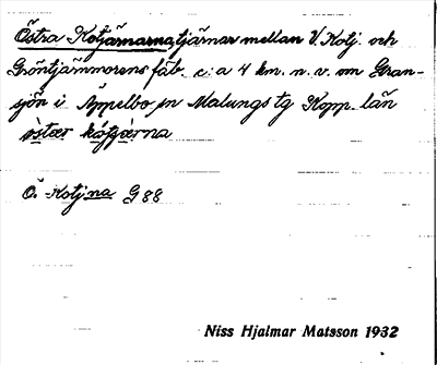 Bild på arkivkortet för arkivposten Östra Kotjärnarna