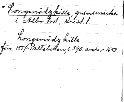 Bild på arkivkortet för arkivposten Longenödzkille