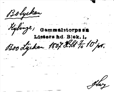 Bild på arkivkortet för arkivposten Bolyckan