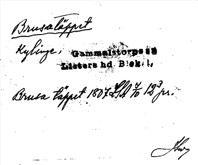 Bild på arkivkortet för arkivposten Brusatäppet