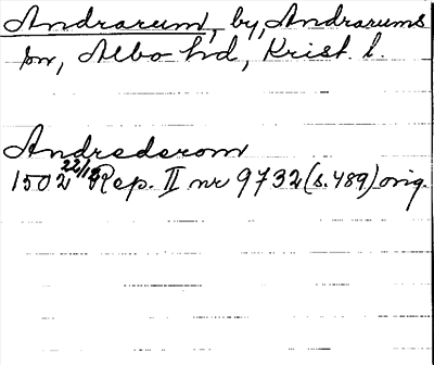Bild på arkivkortet för arkivposten Andrarum
