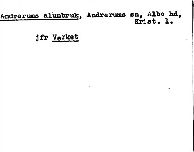 Bild på arkivkortet för arkivposten Andrarums alunbruk